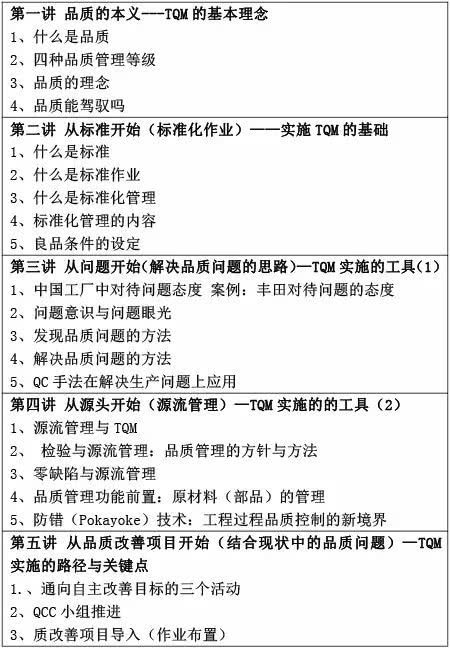 工廠企業(yè)品質(zhì)管理改善的三大核心思路